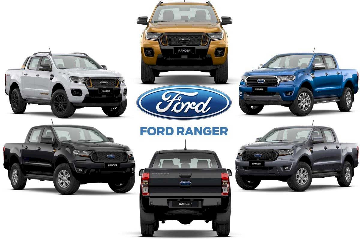 Các dòng xe hiện tại của Ford Ranger